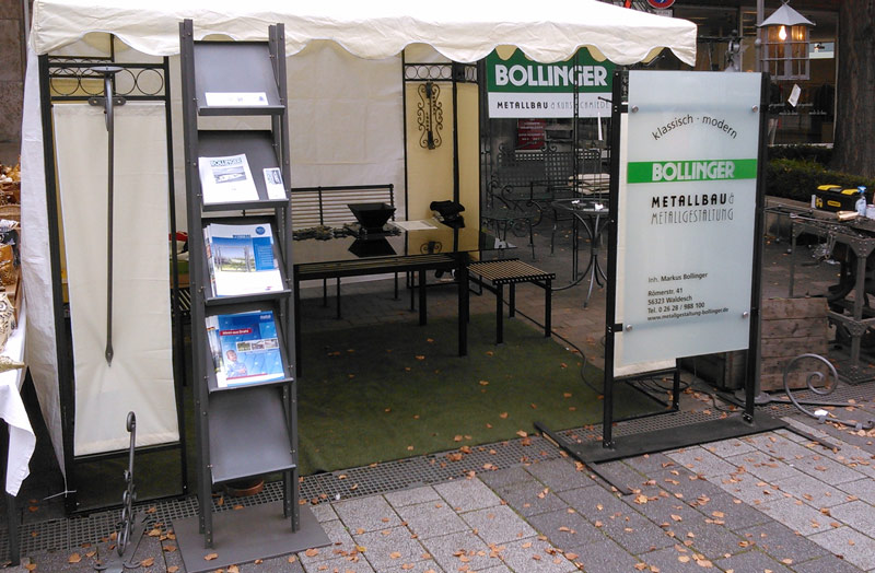 Stand auf dem Handwerkermarkt in Koblenz